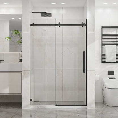 Frameless Tub Sliding Shower Door With Easy Clean Coating