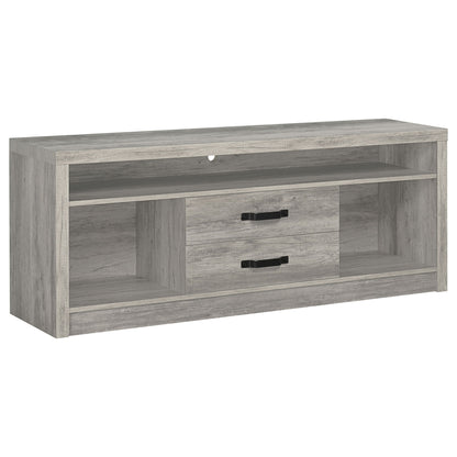 Bergeron - 2 Drawer TV Stand - Driftwood