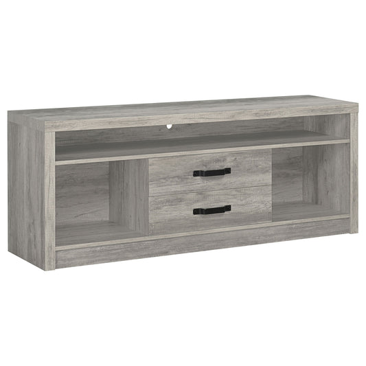 Bergeron - 2 Drawer TV Stand - Driftwood