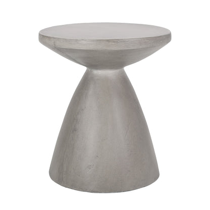Outdoor Lightweight, Concrete Side Table - Light Gray
