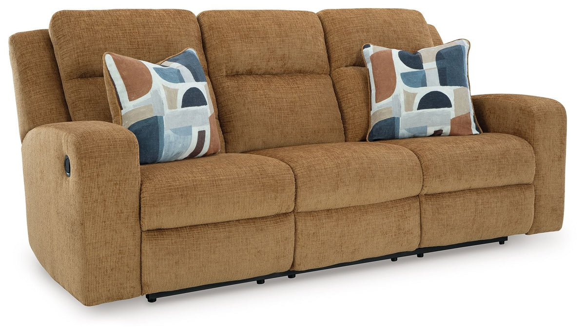 Kanlow - Reclining Sofa - Honey