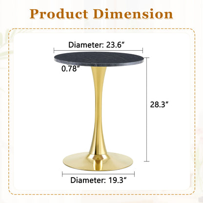 Round Dining Table With Thickened Top For Kitchen
