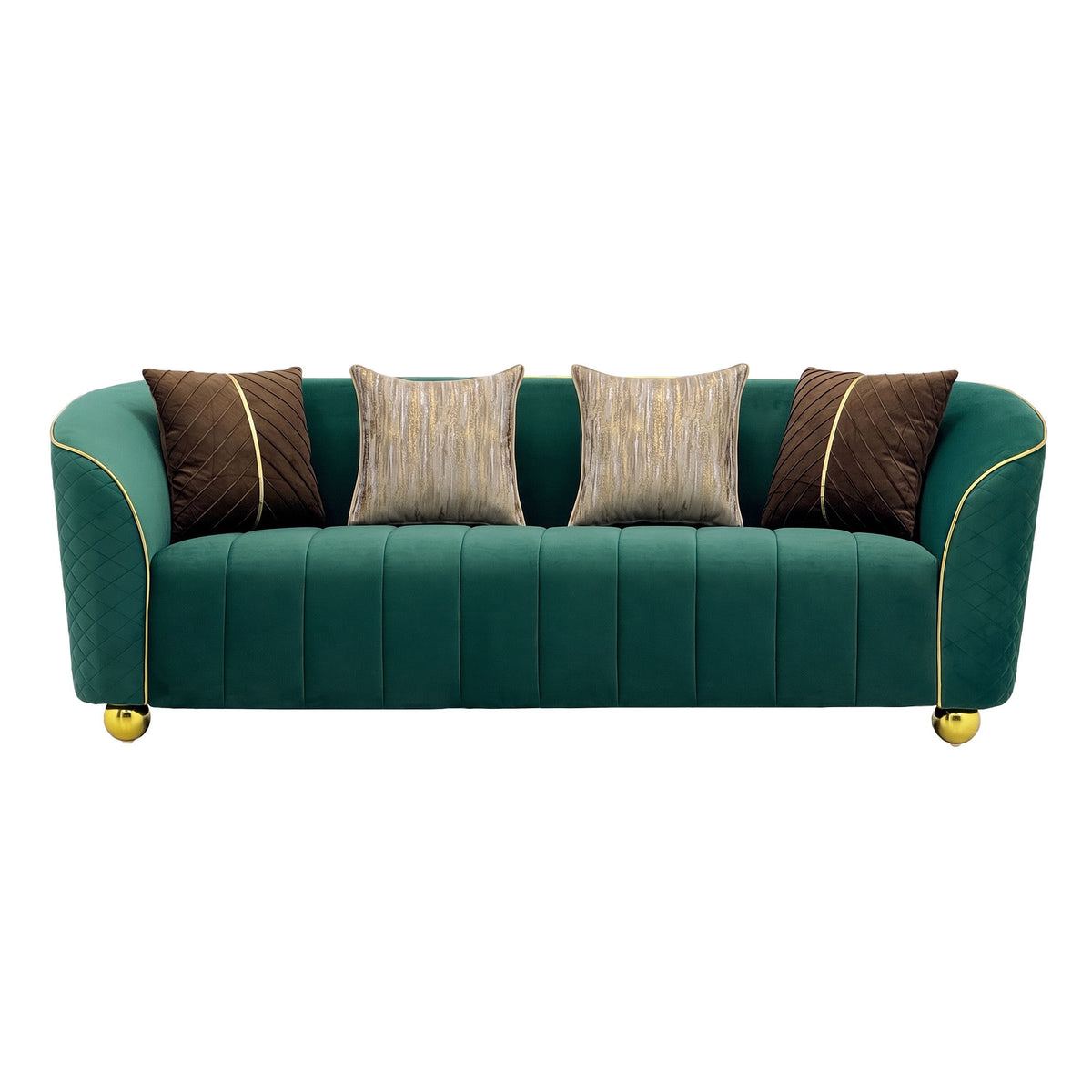 Sofa & Accents - Retro Green