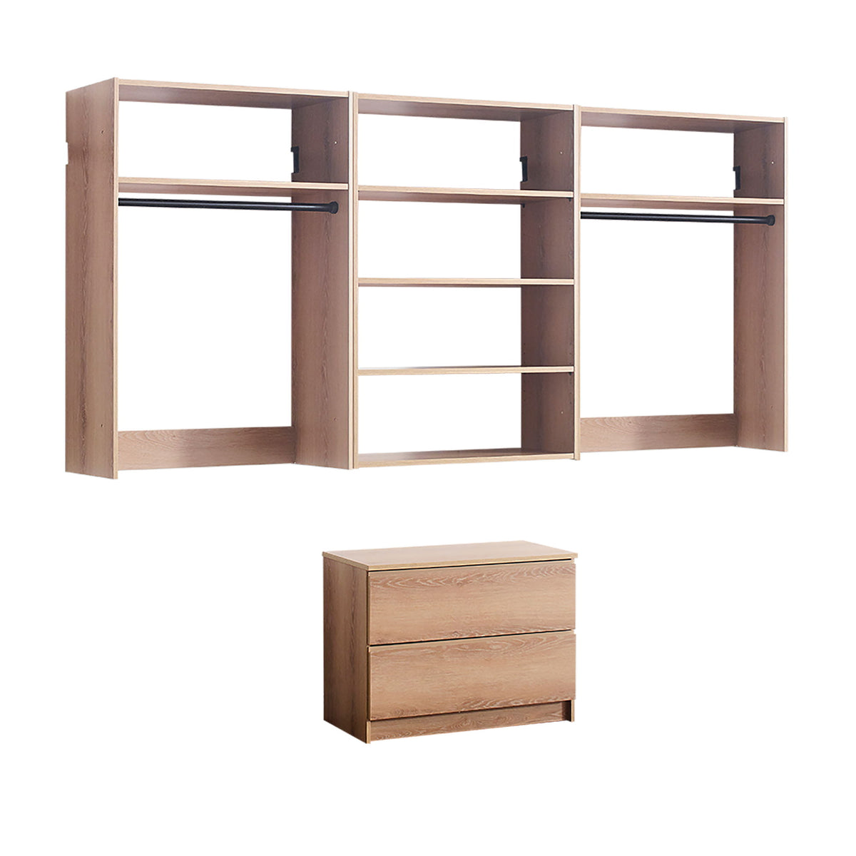 Devi - Wall Mounted Closet System With Modular Units
