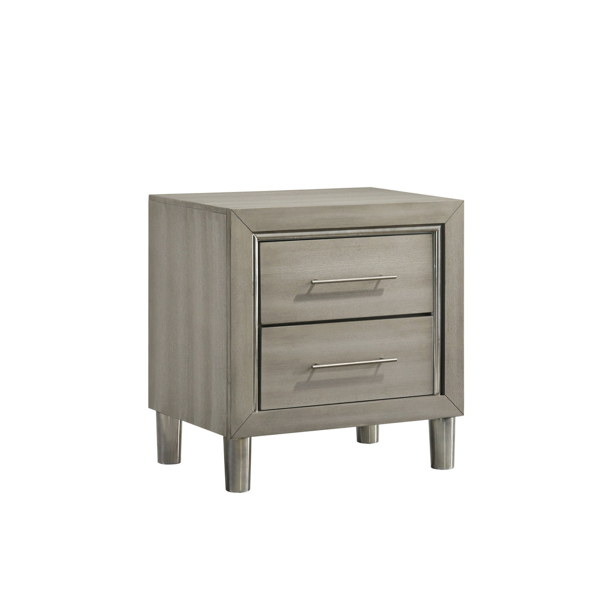 Lennox - 2 Drawer Nightstand - Gray