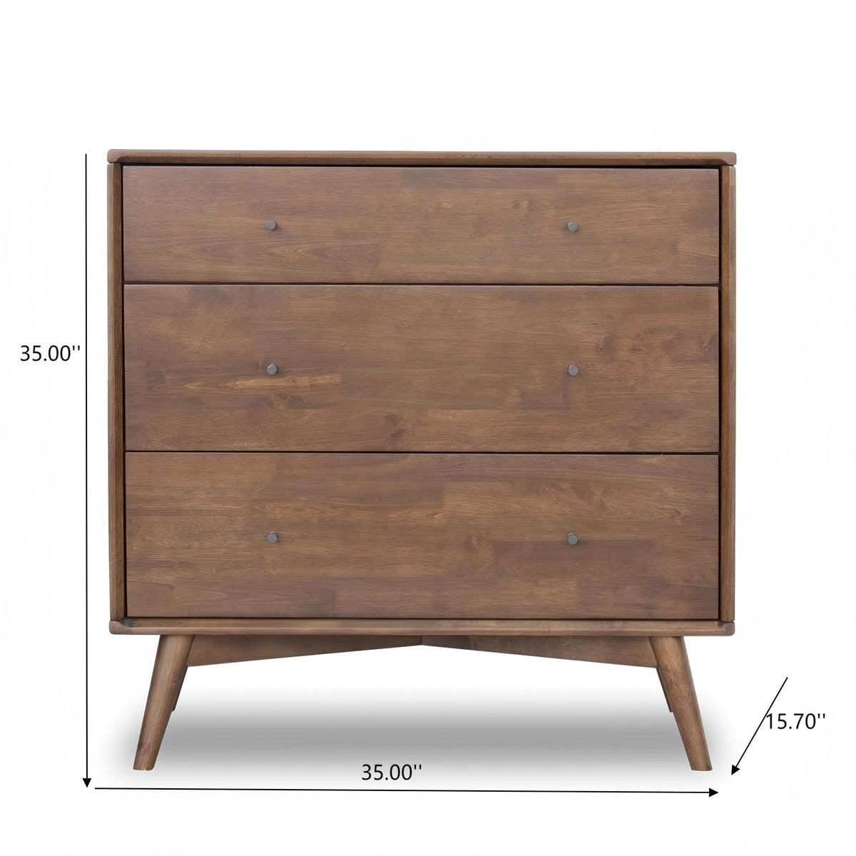 Caroline - Dresser 3 Drawer - Brown / Wood