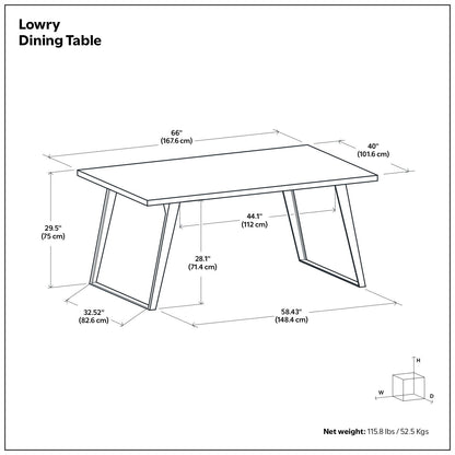 Lowry - Handcrafted Square Dining Table