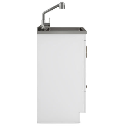 Cardinal - Laundry Cabinet With Faucet And Sink - White