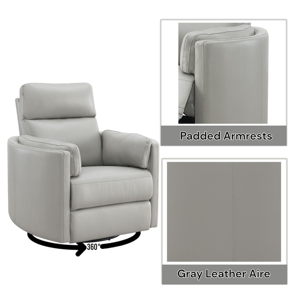 Sagen - Glider Recliner With Swivel