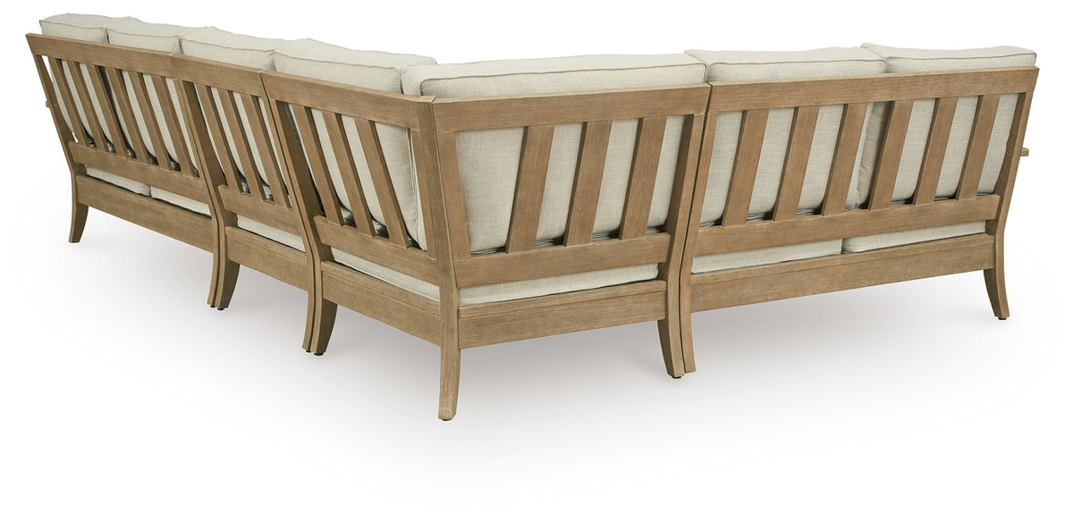 Clare View - 4-Piece Outdoor Sectional - Beige