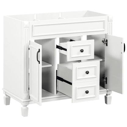 Bathroom Vanity Cabinet With 2 Soft Closing Doors And 2 Drawers