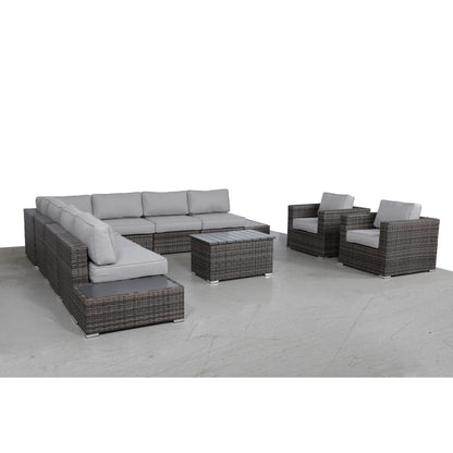 Stylish Entertainment Sectional Set, Outdoor Living