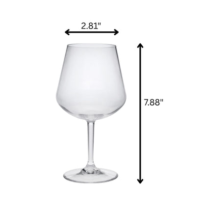 Lexington Tritan - Plastic Wine Glasses (Set of 4), Unbreakable, Bpa Free, 20Oz - Clear
