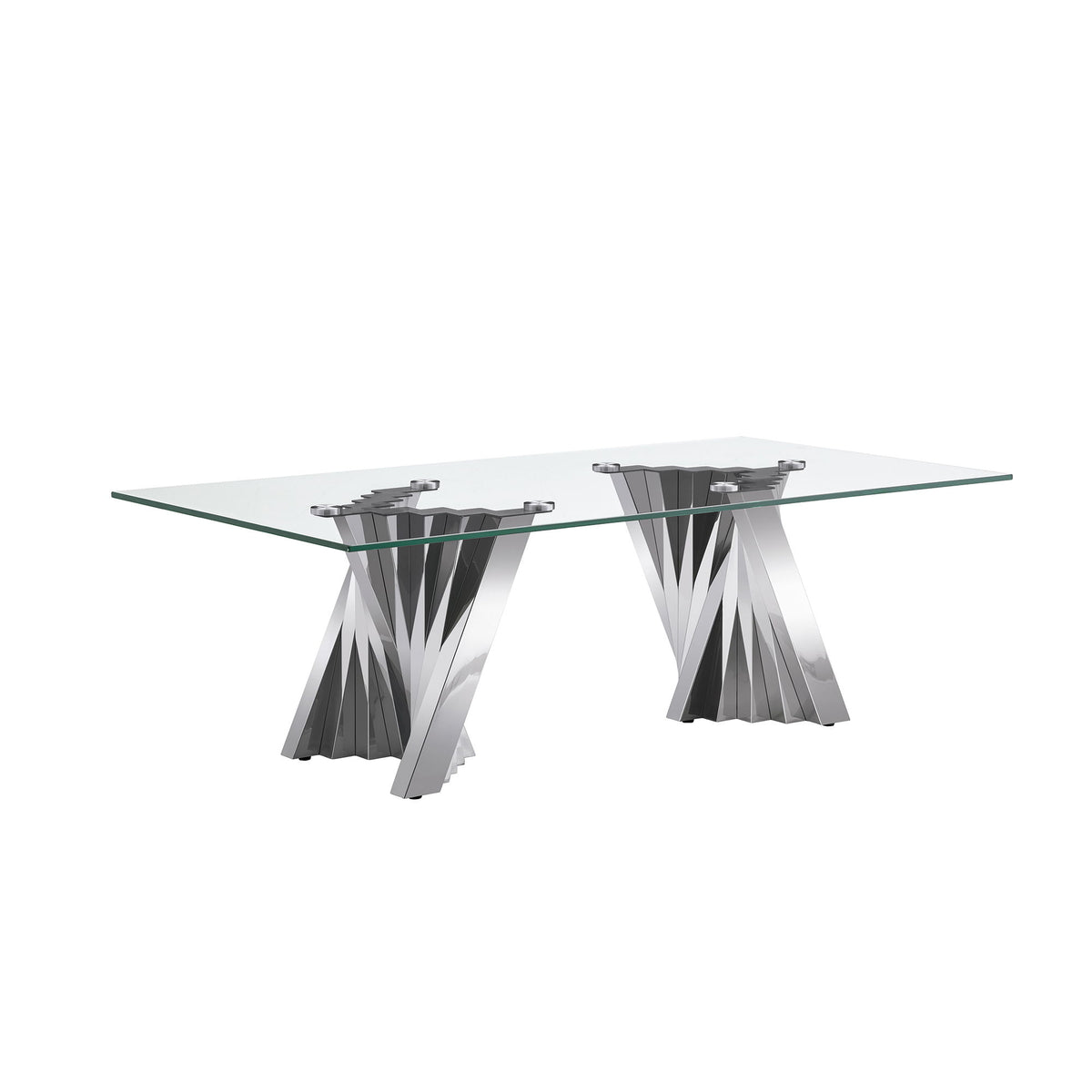 Table With Twisted Fan Shaped Legs