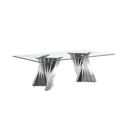 Table With Twisted Fan Shaped Legs