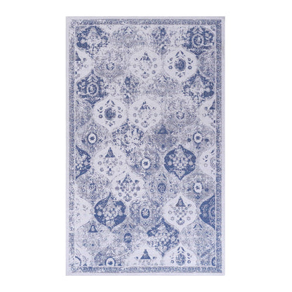 Maval - 3' X 5' Washable Area Rug - Blue