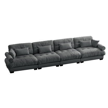 Super Comfort Oversized Modular Sectional Sofa, Deep Seat Convertible L Shaped Couch