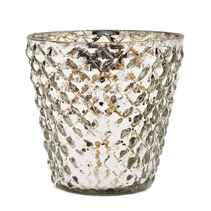 Scented Soy Wax Candle Glass (Set of 4) - Silver