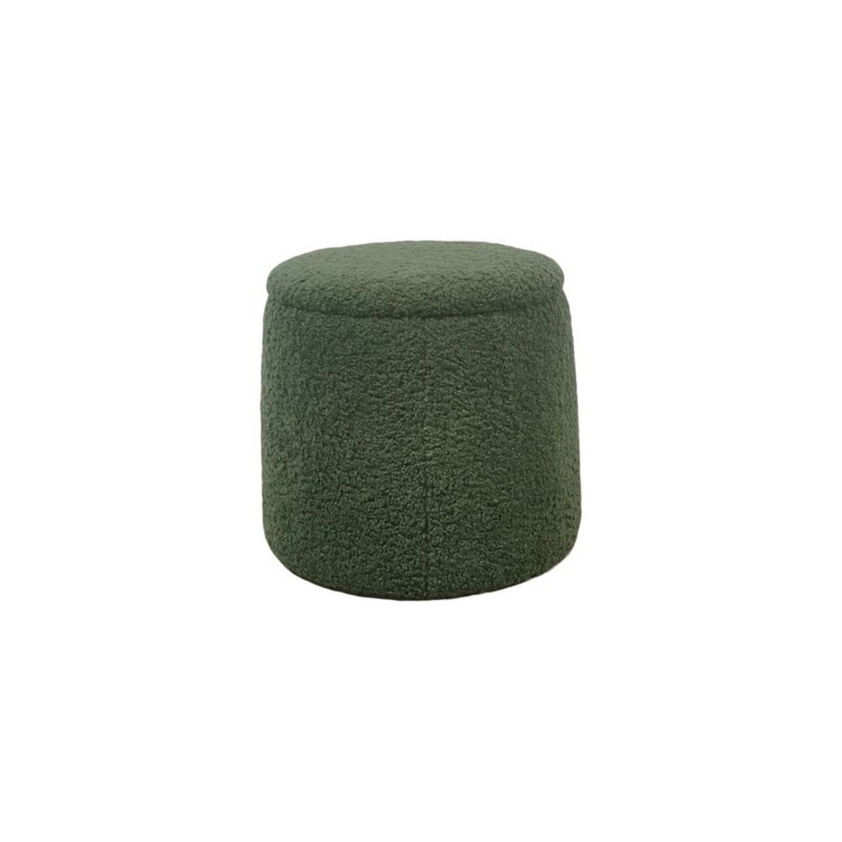 Elegant Round Storage Ottoman Upholstered
