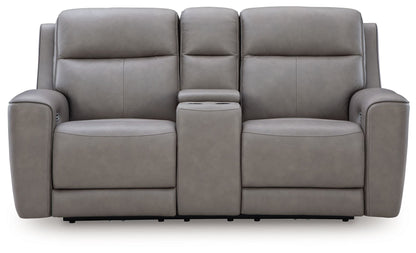 5Z-Comfort - Relaxation - Power Reclining Loveseat with Console / Adj Headrest