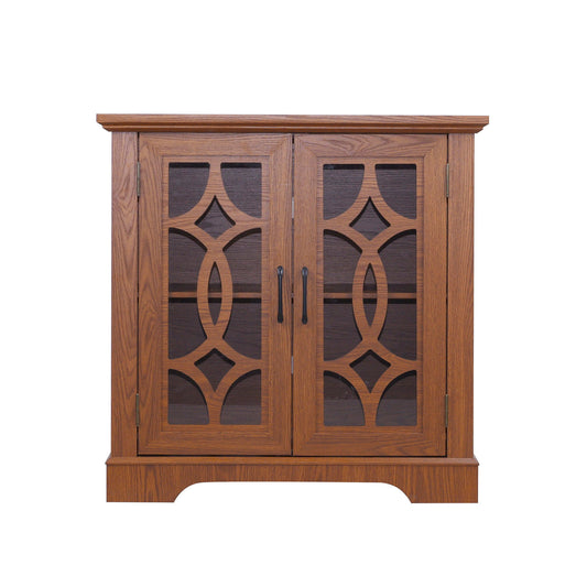 Spacious Sideboard With Adjustable Shelf Storage - Dark Oak