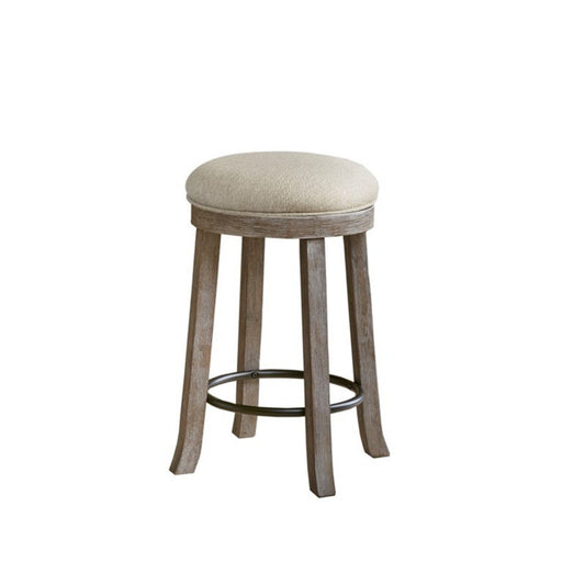 Swivel Counter Stool - Cream / Reclaimed Gray