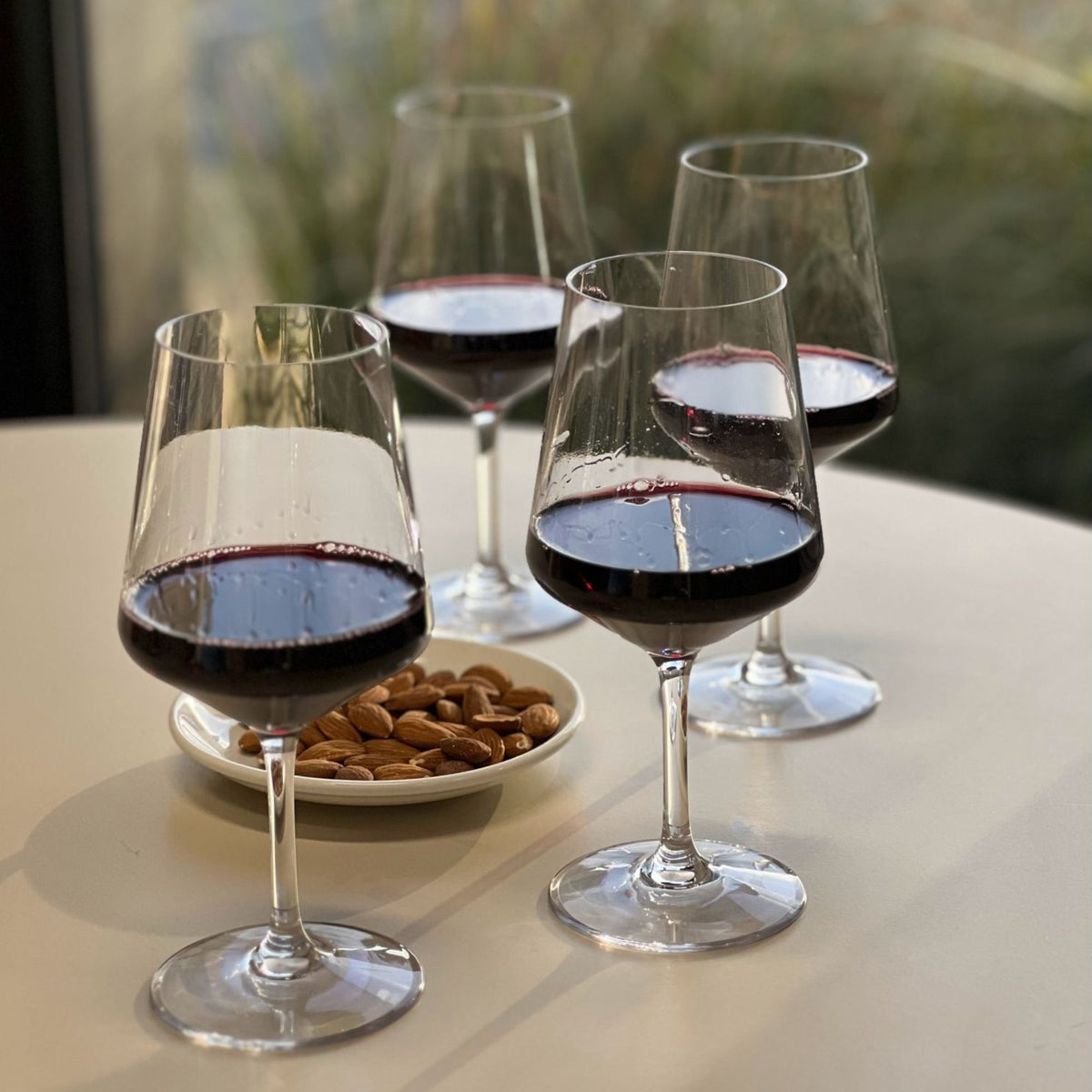 Leadingware Unbreakable Tritan Wine Glass Set, 18Oz, Bpa Free, 4 Piece - Clear