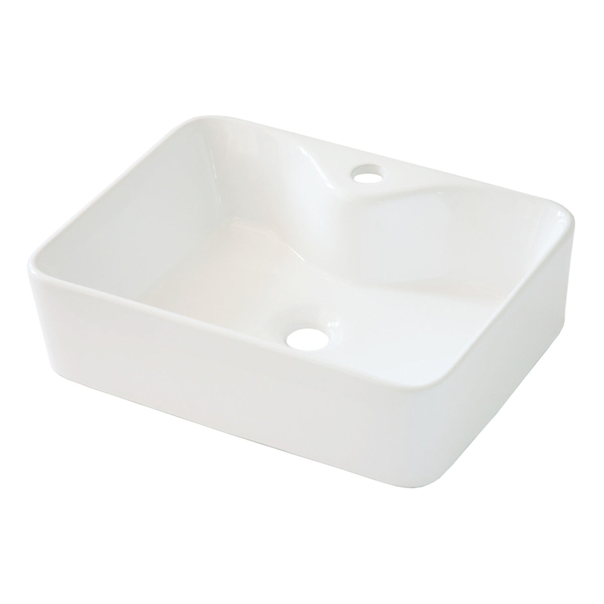 Modern Ceramic Rectangular Vessel Bathroom Sink With Sleek Design