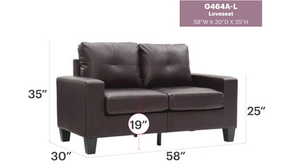 Newbury - Track Arm Loveseat For Cozy Spaces