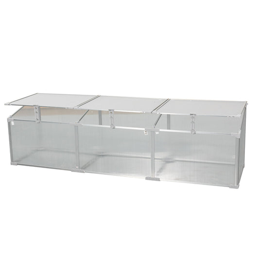 Polycarbonate Greenhouse For Outdoors In Winter - Silver