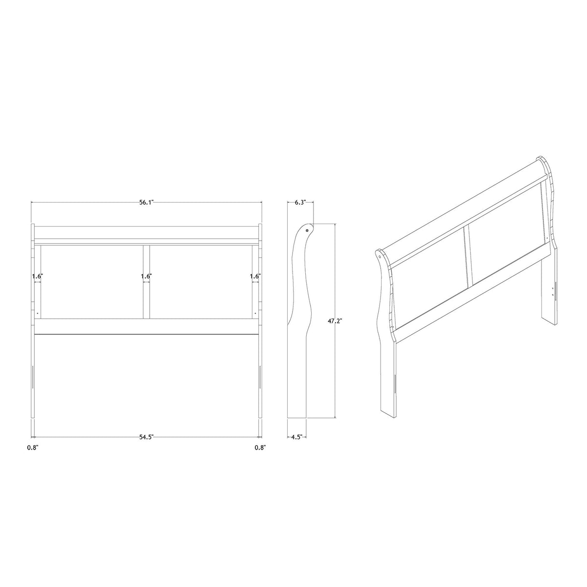Charlston - 5 Piece Bedroom Set With LED Headboard