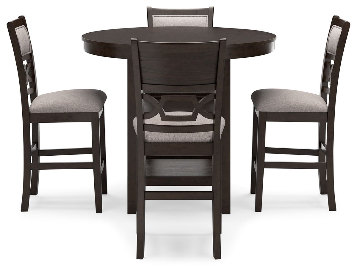 Langwest - Dining Room Counter Table Set (Set of 5) - Brown