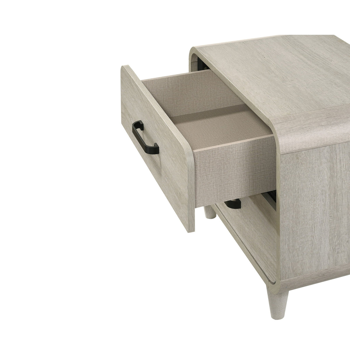Nightstand With 2 Drawers, Ample Storage Space - Antique White
