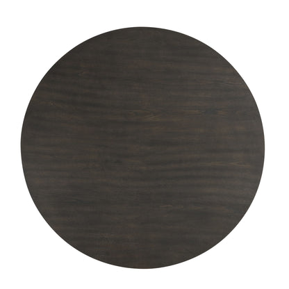 Plateau - 54" Round Dining Table - Top & Base - Rustic Espresso