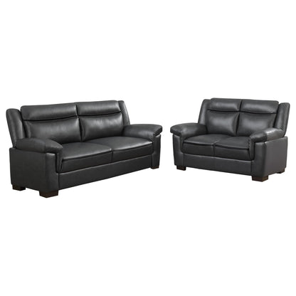 Borden - 2 Piece Living Room Set With Smooth Upholstery - Gray