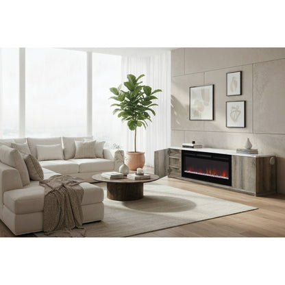 Mason - Entertainment Unit With Bluetooth Speaker And LED Lighting - Natural