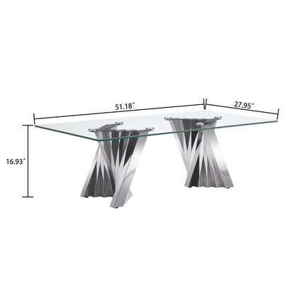 Table With Twisted Fan Shaped Legs