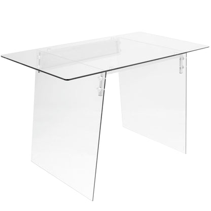 Glacier - Contemporary Desk - Clear