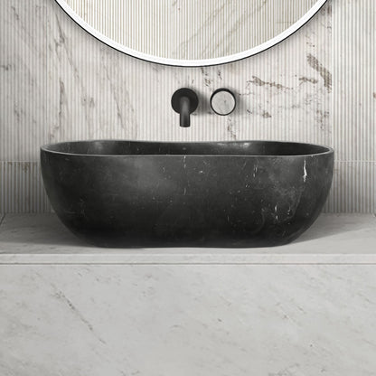 Vessel Sink, Wavy Shape Basin, Vanity Bowl - Dark Gray