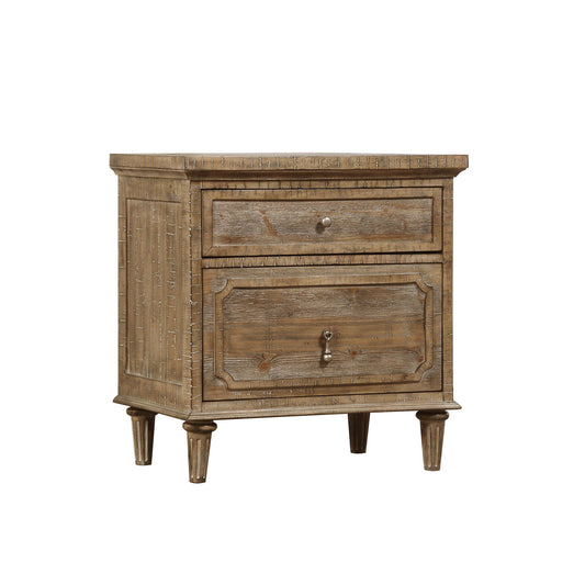 2 Drawer Nightstand - Taupe