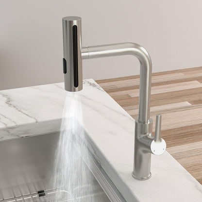 360° Pull Down Kitchen Faucet With 4 Spray Modes