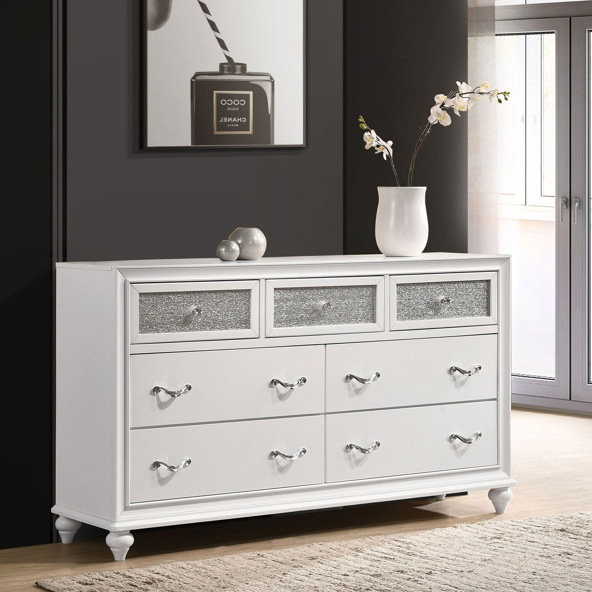 Randall - 7 Drawer Dresser - White