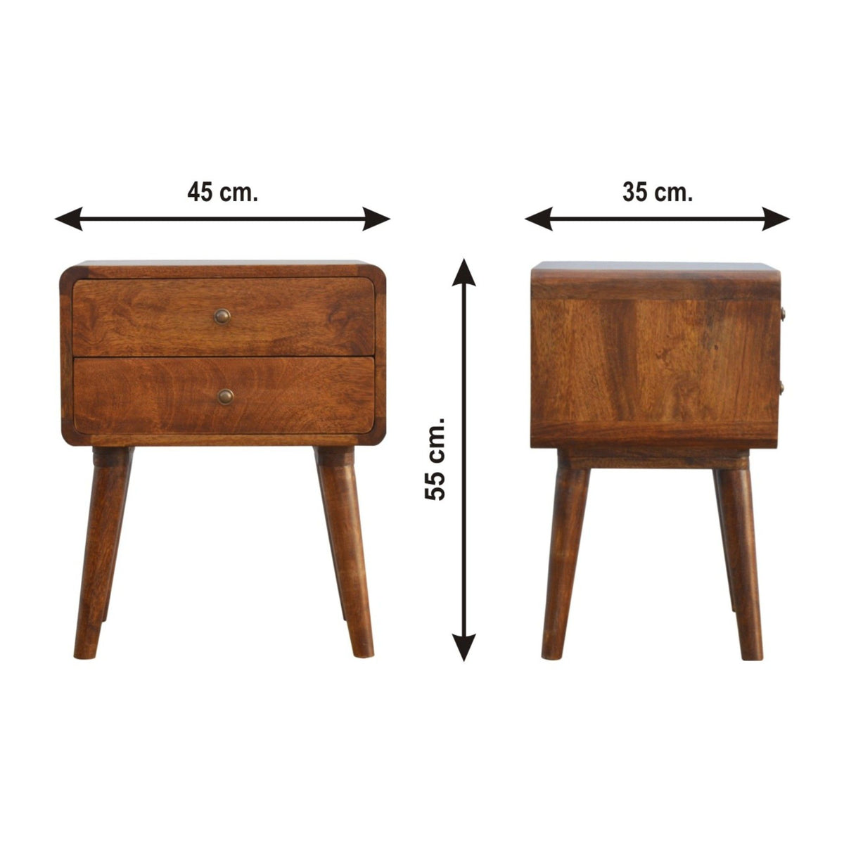 Curved Nightstand