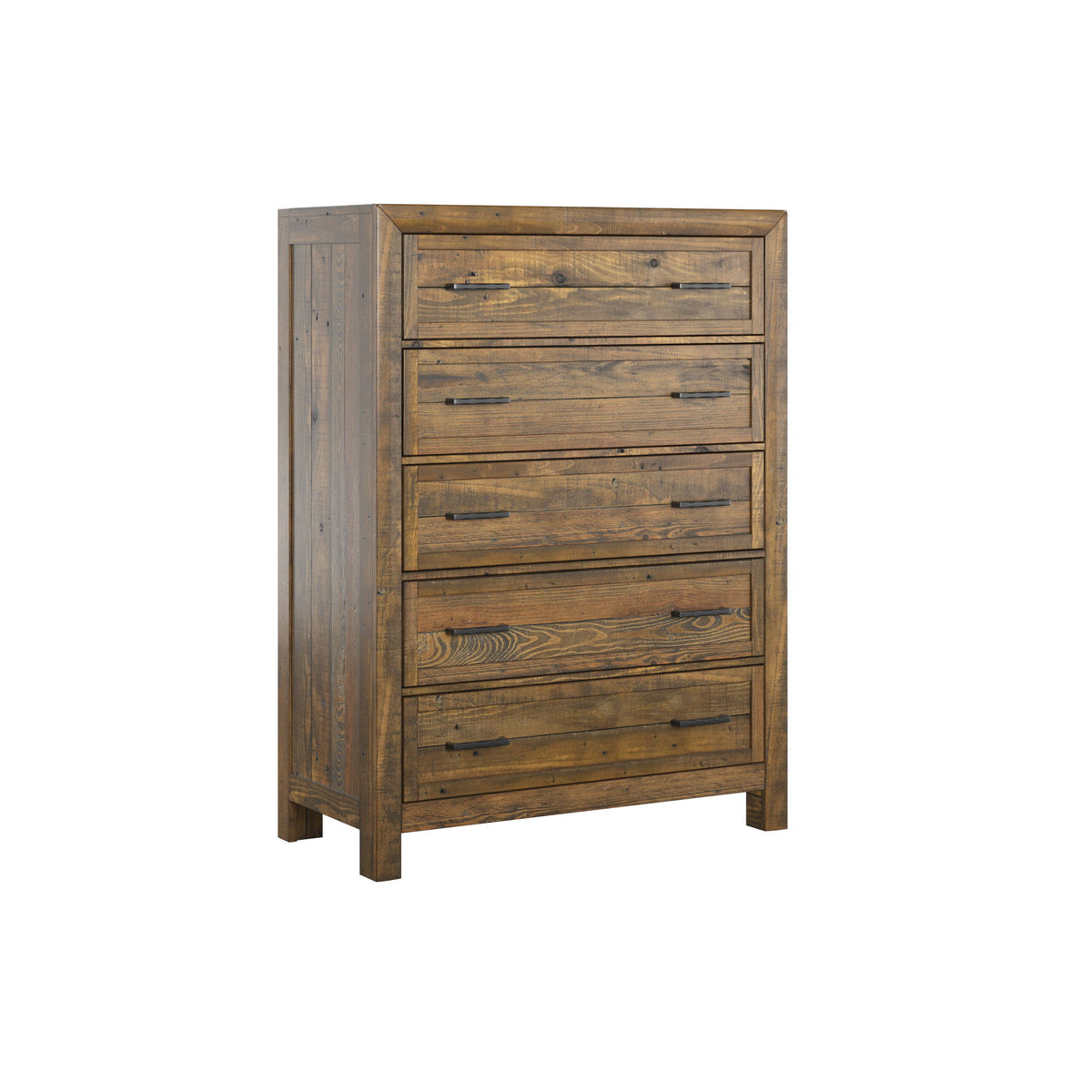 5 Drawer Chest With - Brown