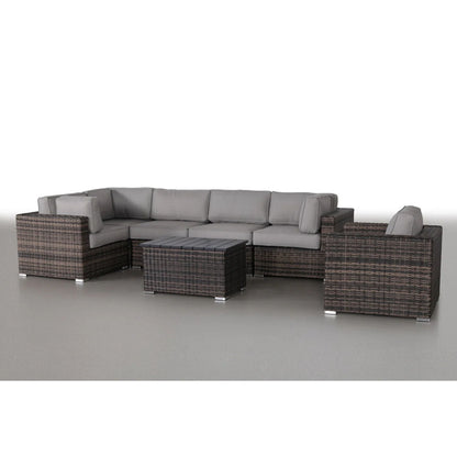 Stylish Entertainment Sectional Set, Outdoor Living