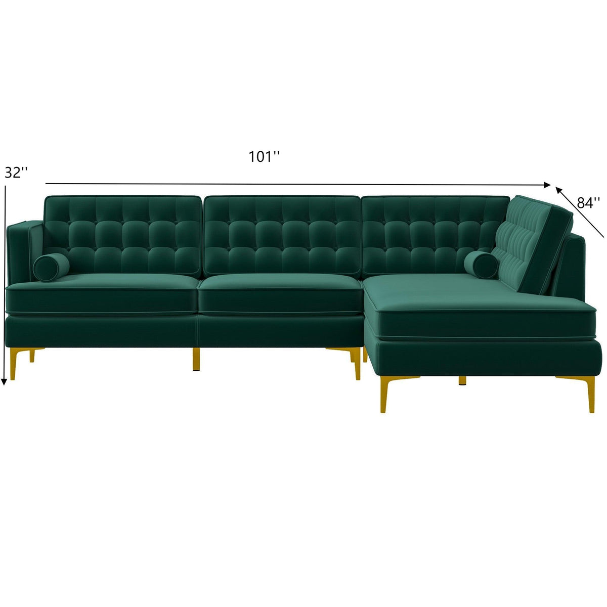 Brooke - Modern Design Sectional Sofa
