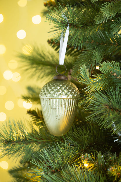 Tear Drop Ornament, Decorative Hanging Christmas Tree Ornaments For Holiday Party Decorations (Set of 12)