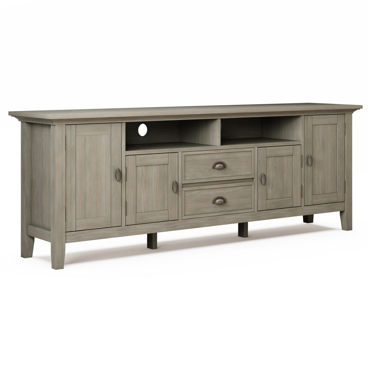 Redmond - TV Media Stand - Distressed Gray