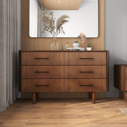 Logan - Dresser With 6 Drawers - Brown