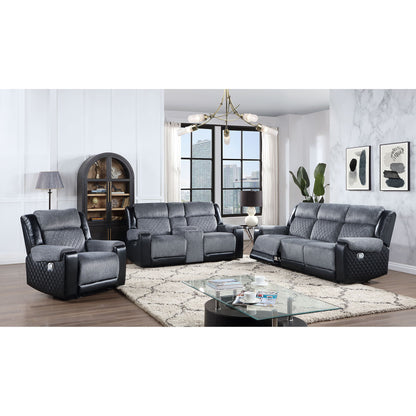 Alicia - Console Reclining Loveseat - Gray